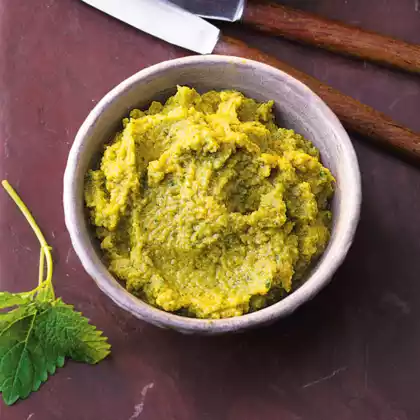 Grüne Oliventapenade